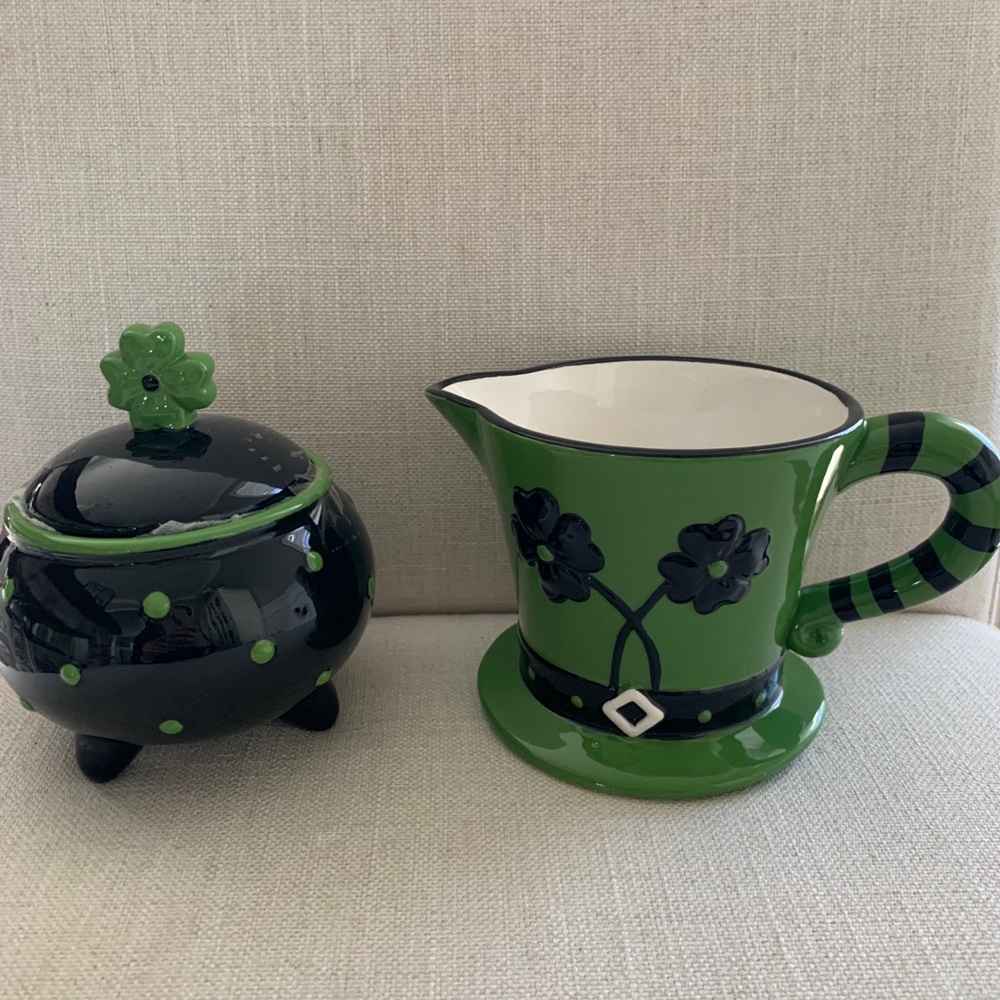 Johanna Parker St Pats Sugar and Creamer Set